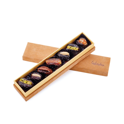 LIWA Deluxe camel leather box rectangular-small size